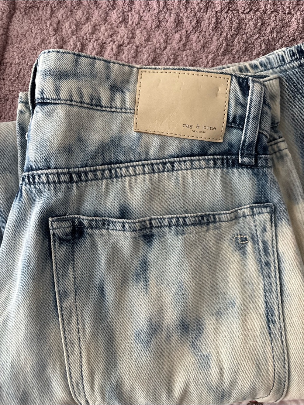 rag & bone Logan Wide-Leg Jeans Indigo Water Color Rare - Picture 7 of 8